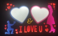 LOVE LED PHOTO FRAME - 8*6 IN